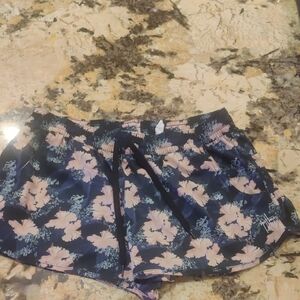 Guy Harvey Navy Shorts with Pink Floral Print